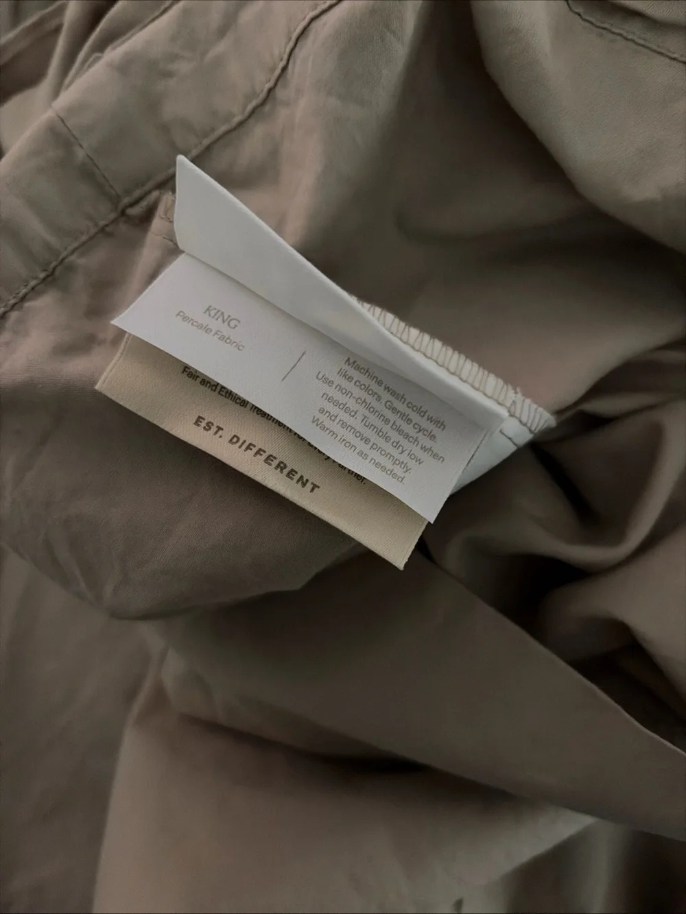 Boll & Branch Signature Hemmed Sheet Set - Walnut King NWOT